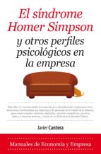SﾍNDROME DE HOMER SIMPSON, de JAVIER CANTERA HERRERO | portada del libro
