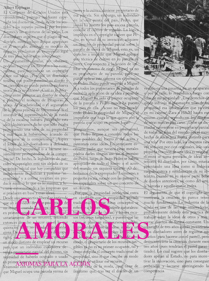 CARLOS AMORALES AXIOMAS PARA LA ACCION, de AMORALES, CARLOS | portada del libro