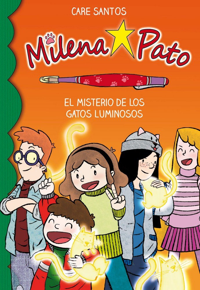 Milena Pato 5. El misterio de los gatos luminosos, de Santos Torres, Care | portada del libro