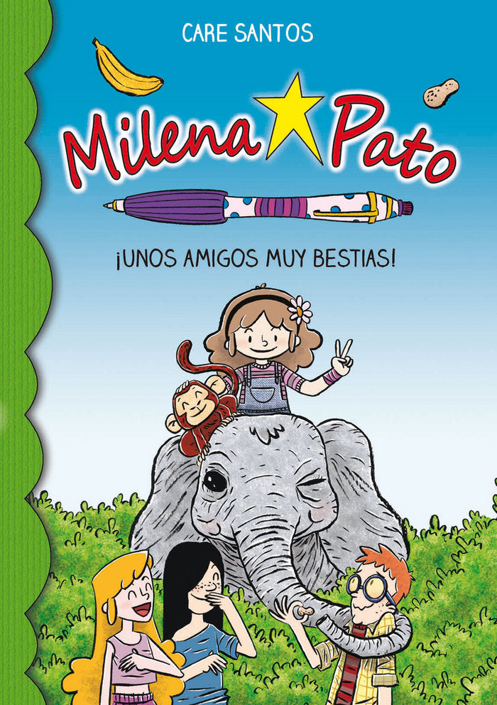 Milena Pato 8. Unos amigos muy bestias, de Santos, Care | portada del libro