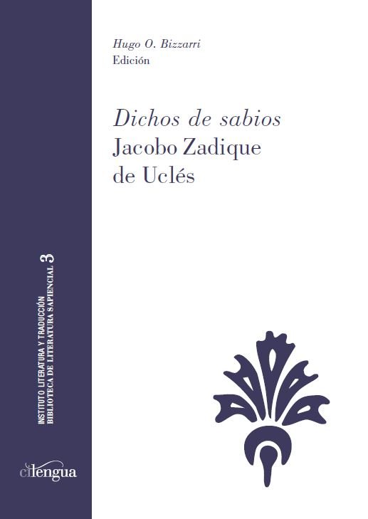 Dichos de sabios Jacobo Zadique de Uclés | portada del libro