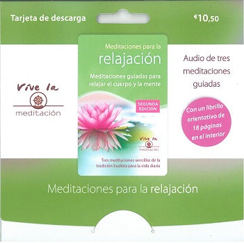 Meditaciones para la relajación (Tarjeta descarga), de Anónimo | portada del libro
