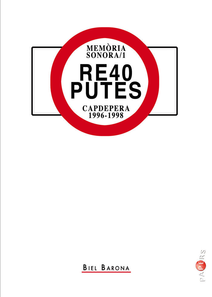 Re40 putes, de Flaquer Martínez & x02018 | portada del libro