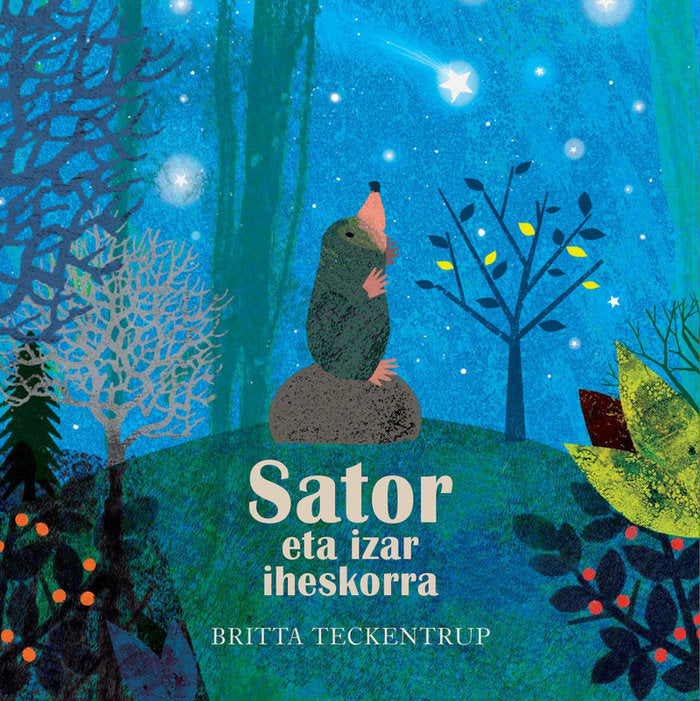 Sator eta izar iheskorra, de Britta Teckentrup | portada del libro