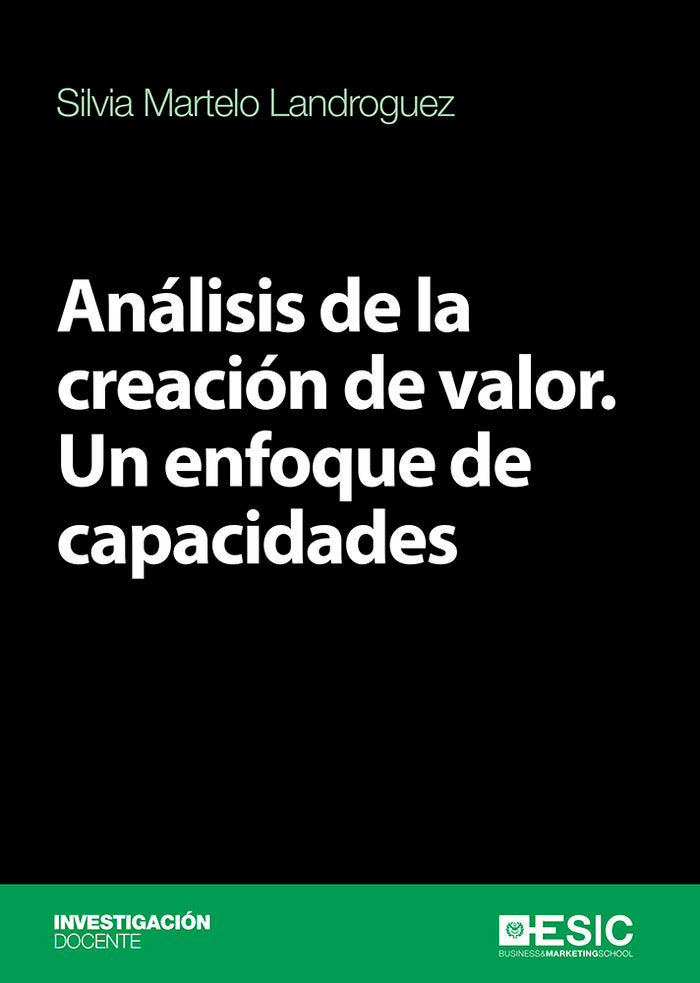 Análisis de la creación de valor, de Martelo Landroguez, Silvia | portada del libro