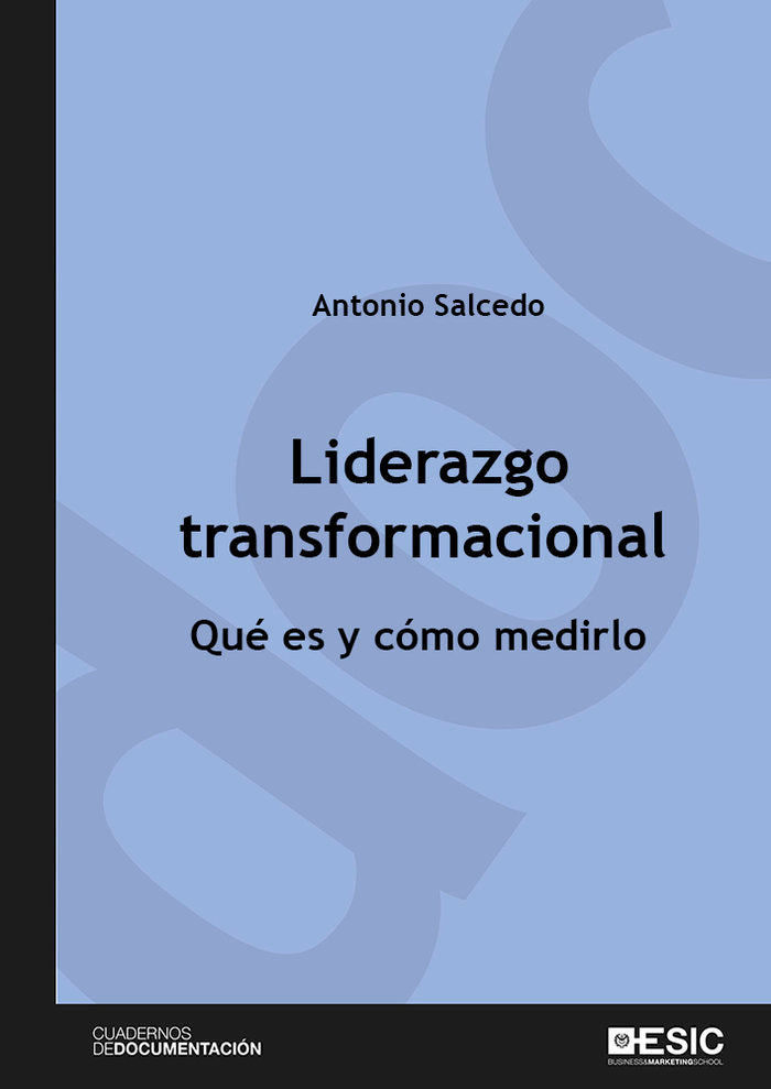 Liderazgo transformacional, de Salcedo Fernández, Antonio | portada del libro