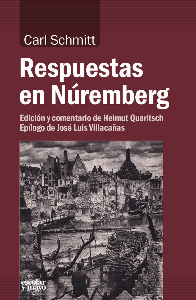 Respuestas en Núremberg, de Schmitt | portada del libro
