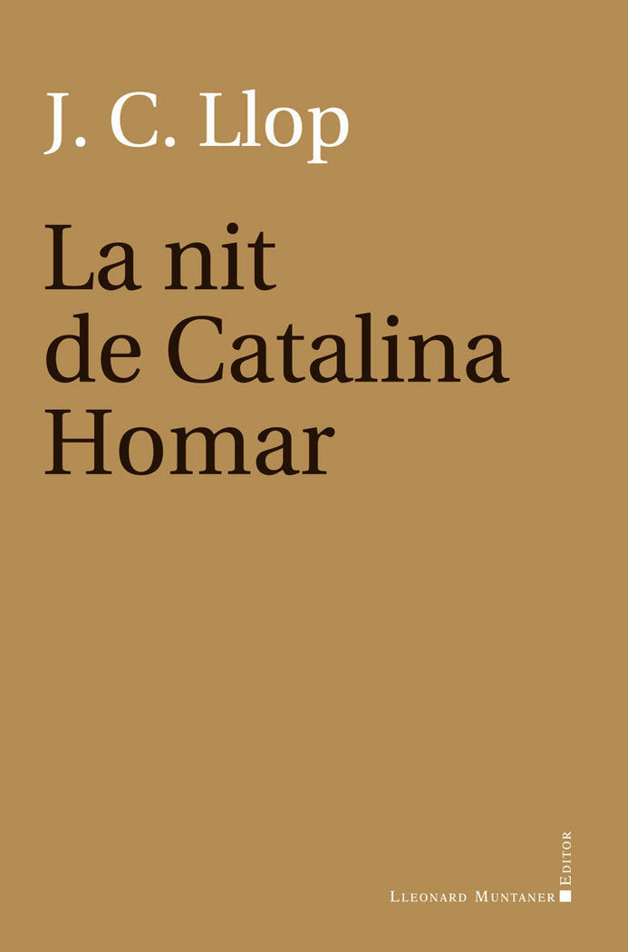La nit de Catalina Homar, de Llop Carratalá | portada del libro