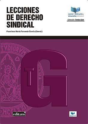 Lecciones de Derecho Sindical. 1ª Ed., de FERRANDO GARCÍA | portada del libro