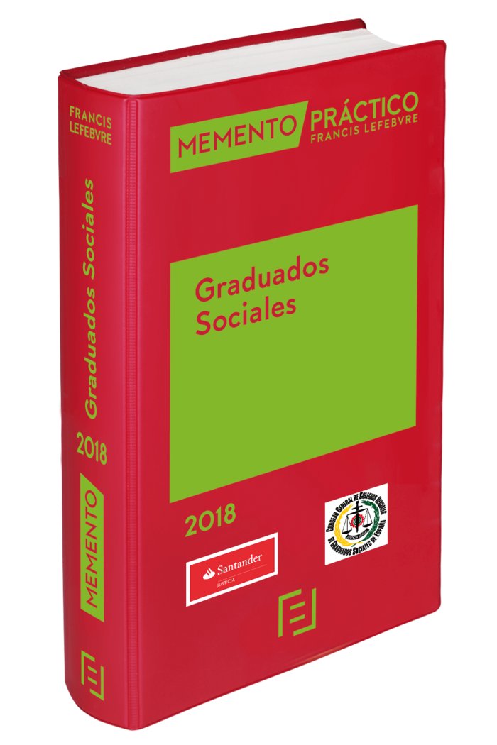 Memento Graduados Sociales 2018, de Lefebvre-El Derecho | portada del libro