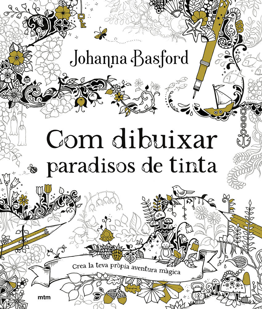 COM DIBUIXAR PARADISOS DE TINTA, de BASFORD, JOHANNA | portada del libro