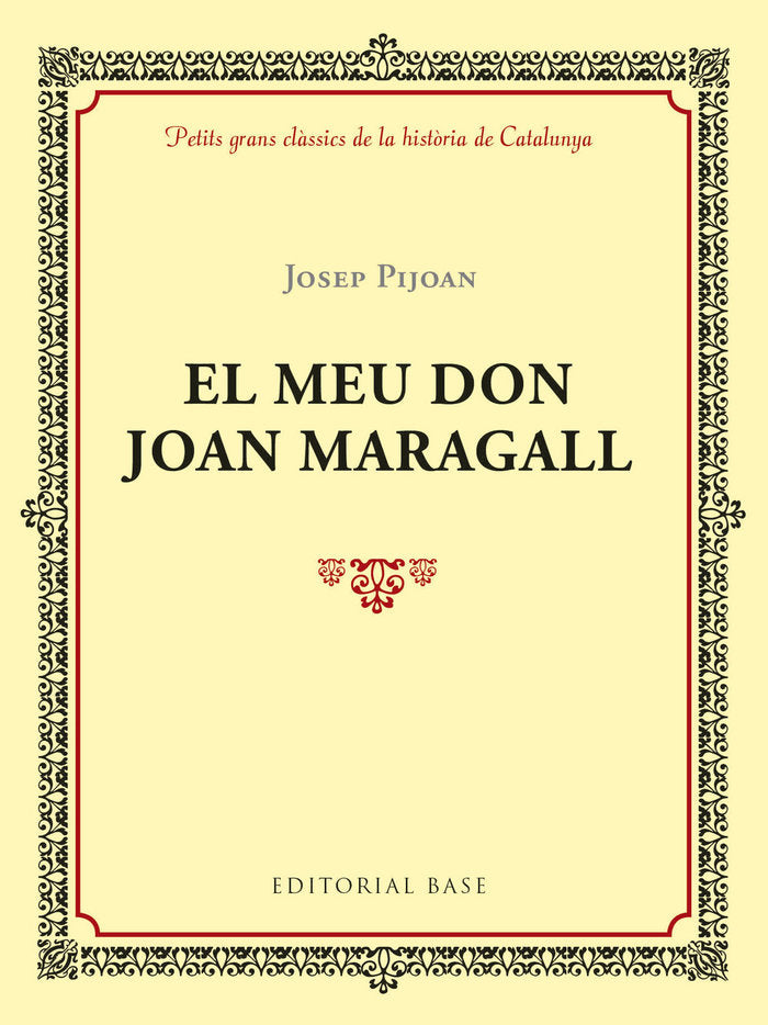 El meu don Joan Maragall, de Pijoan i Soteras, Josep | portada del libro