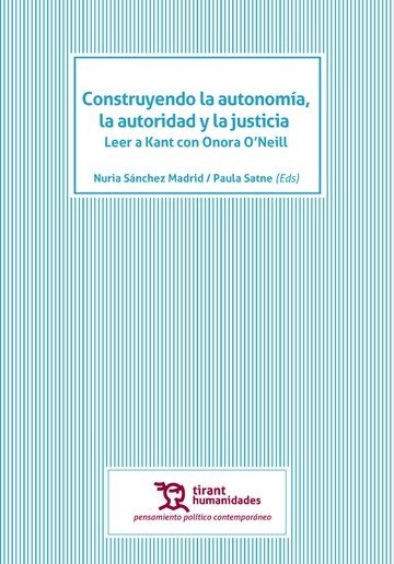 Construyendo la autonomía, la autoridad y la justicia, de Sánchez Madrid, Nuria | portada del libro