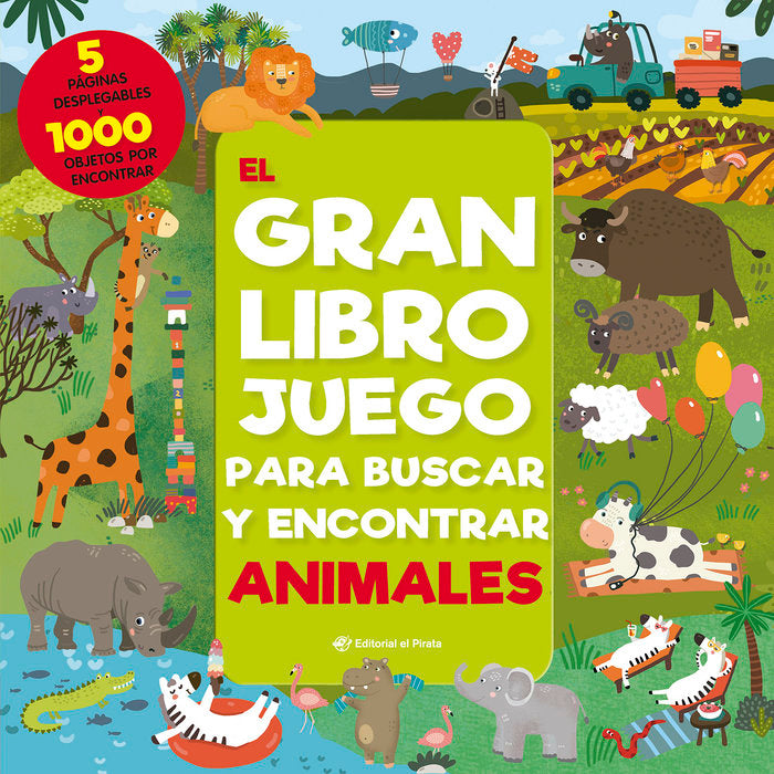 GRAN LIBRO JUEGO PARA BUSCAR Y ECONTRAR ANIMALES, de ANIKEEVA, INNA | portada del libro