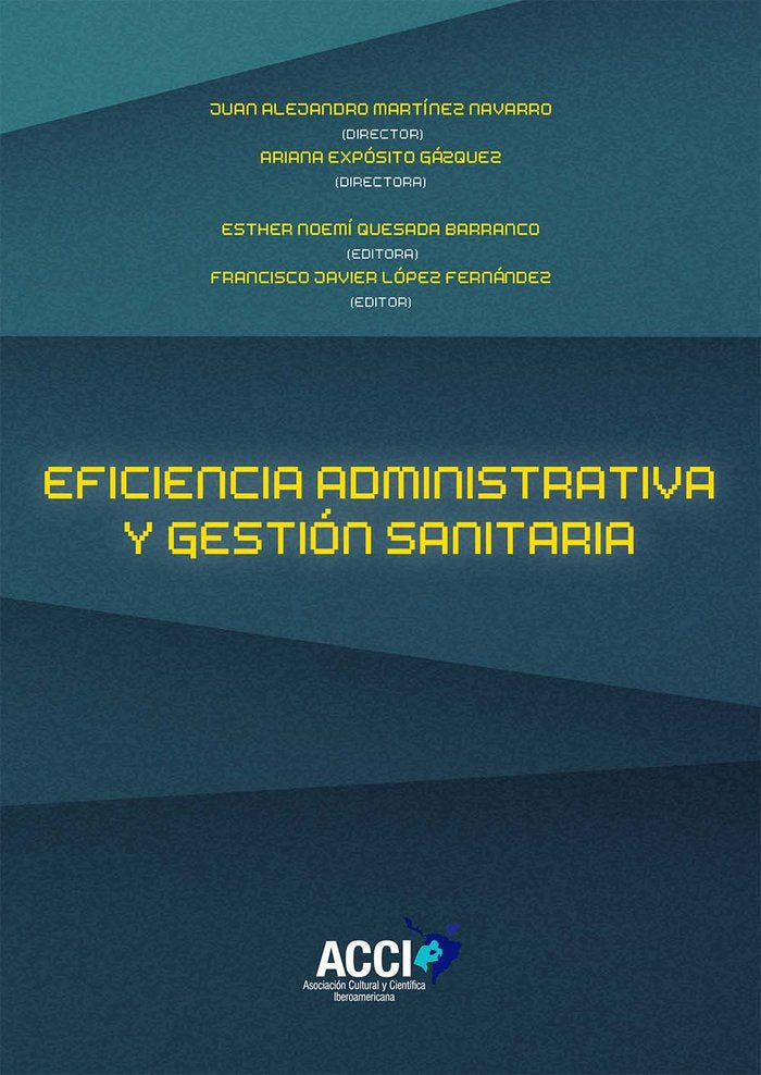 Eficiencia administrativa y gestión sanitaria, de Quesada Barranco | portada del libro