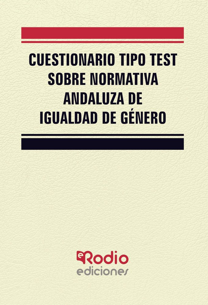 Cuestionario tipo test sobre normativa andaluza de igualdad de género, de Varios autores | portada del libro