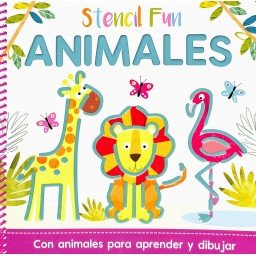 STENCIL FUN ANIMALES STENCIL FUN EDIC IL, de JAN PAYNE | portada del libro