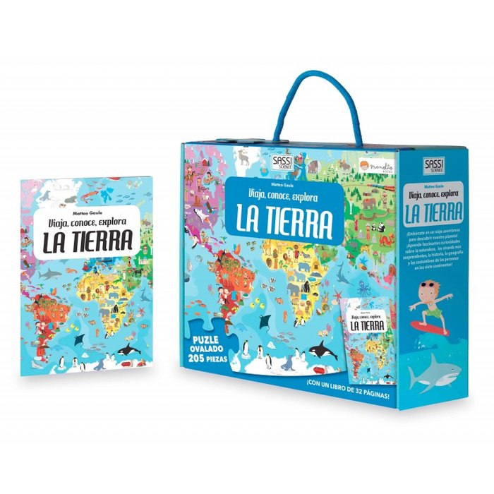 LA TIERRA VIAJA CONOCE EXPLORA CON PUZZLE, de M. GAULE | portada del libro