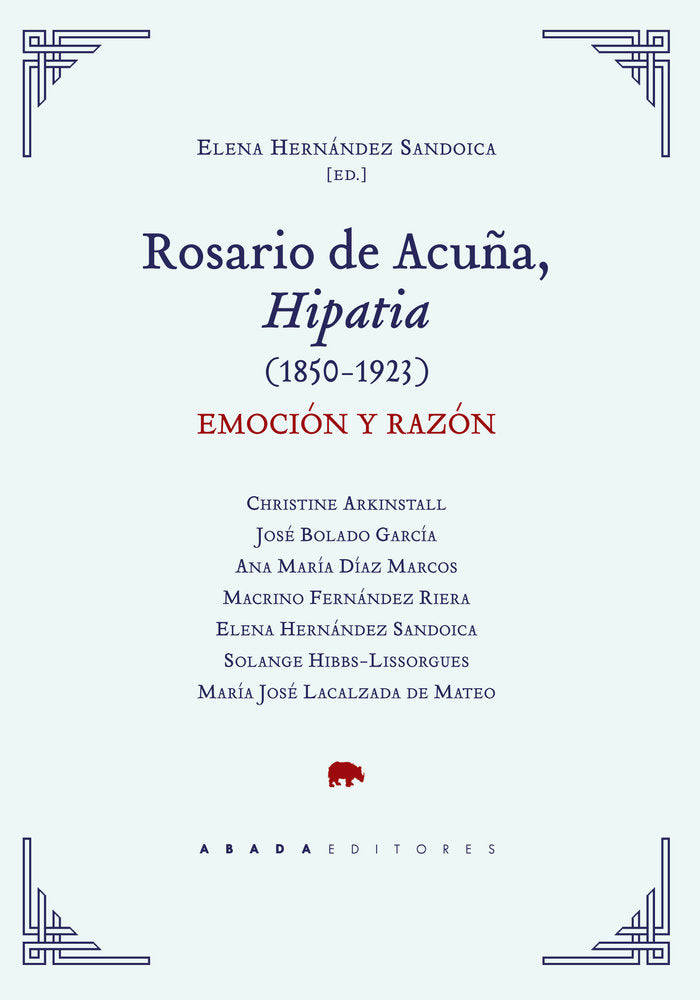 Rosario de Acuña, Hipatia (1850-1923), de Varios Autores | portada del libro