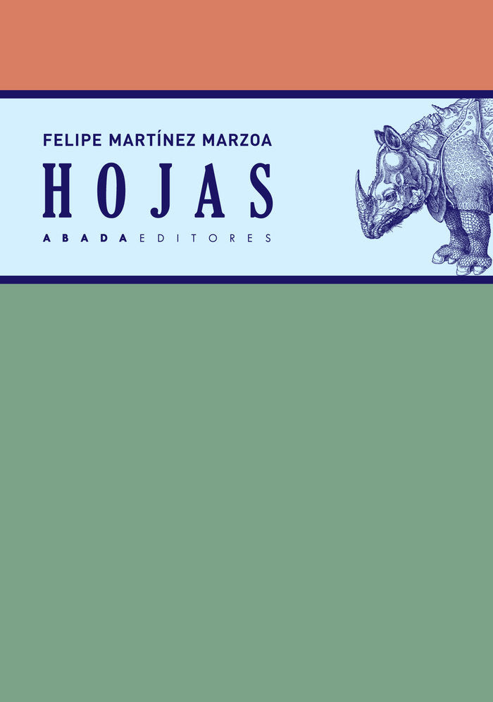 Hojas, de Martínez Marzoa, Felipe | portada del libro