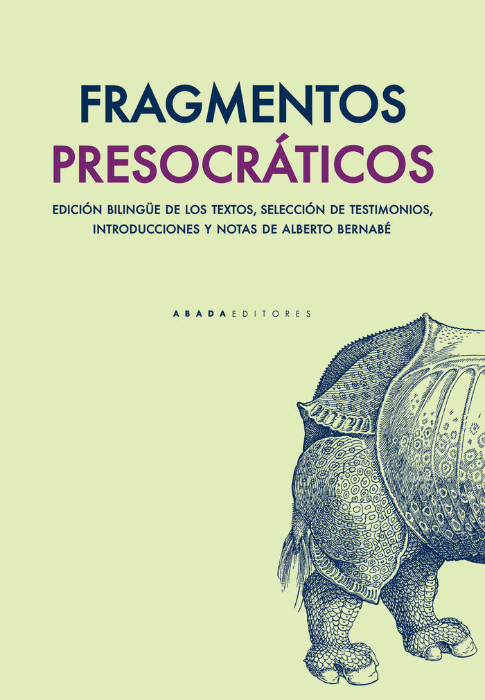 Fragmentos presocráticos, de VV.AA. | portada del libro
