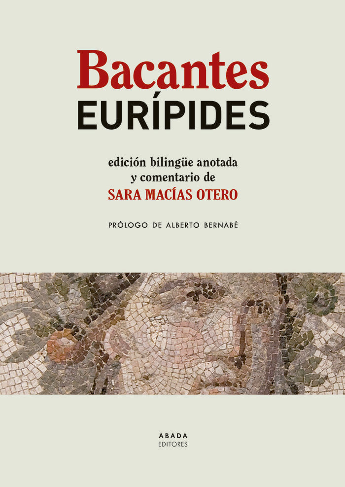 Bacantes, de Eurípides | portada del libro