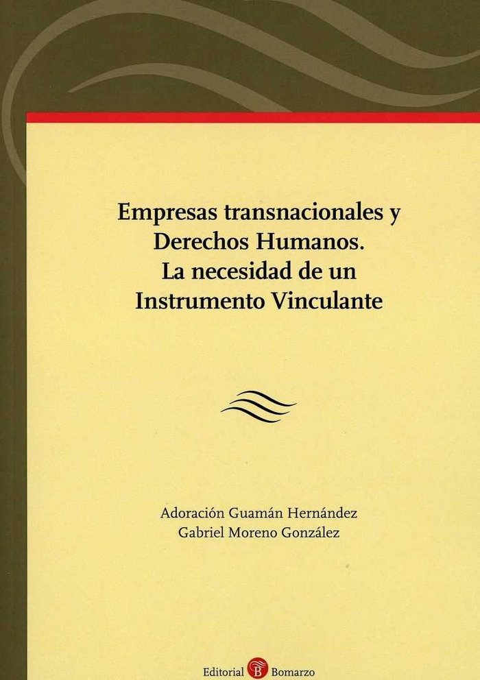 Empresas transnacionales y Derechos Humanos. La necesidad de un Instrumento Vinculante, de Guamán Hernández | portada del lib