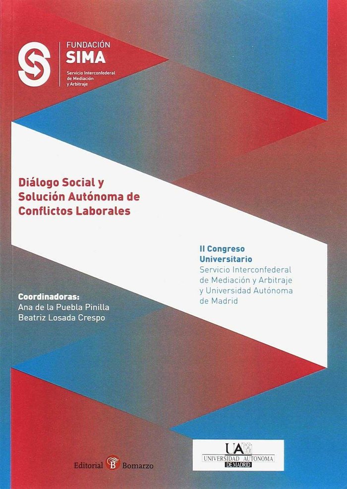 Diálogo social y solución autónoma de conflictos laborales, de Varios autores | portada del libro