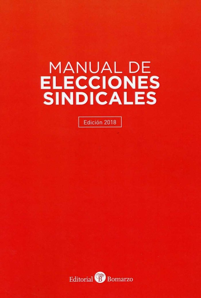 Manual de elecciones sindicales | portada del libro