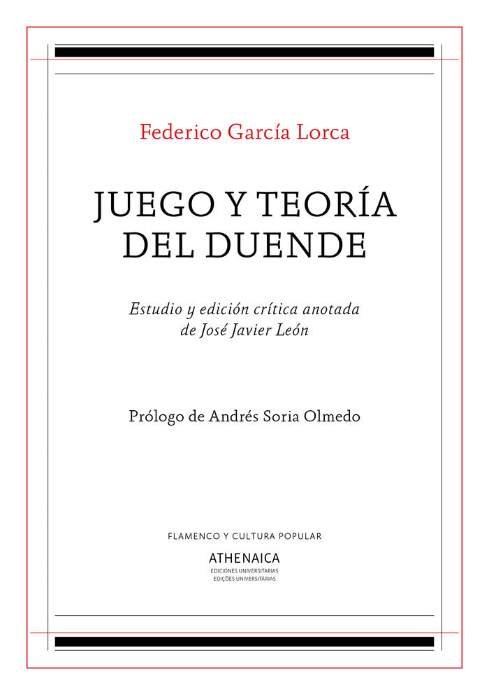 Juego y teoría del duende, de García Lorca, Federico | portada del libro