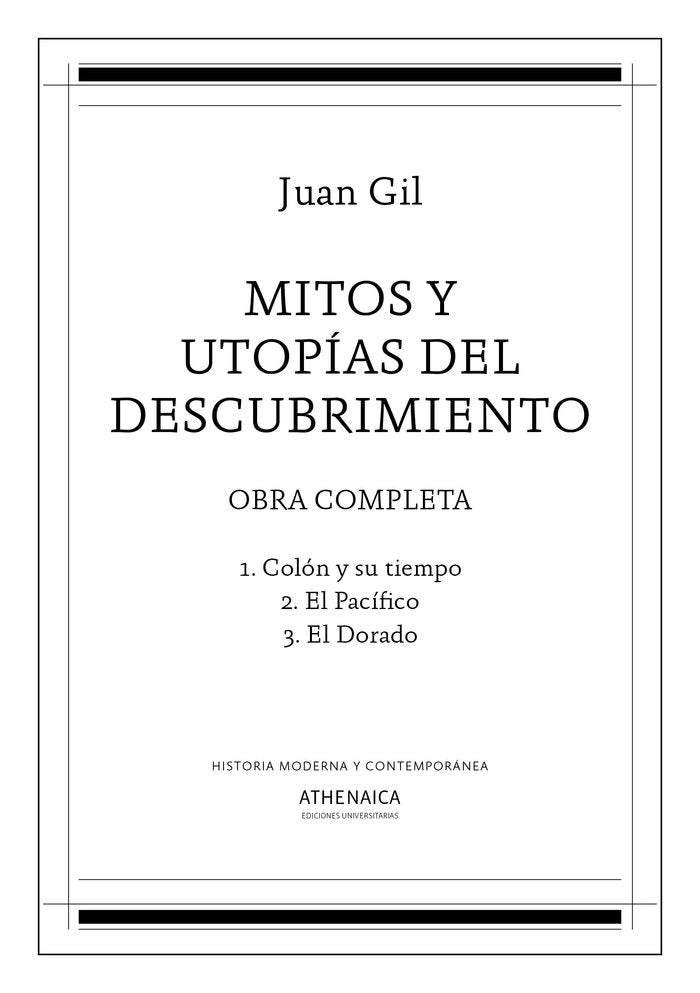 Mitos y utopías del descubrimiento, de Gil Fernández | portada del libro