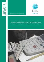 UF0515 Plan general de contabilidad, de MARIA ISABEL RODRIGUEZ CRIADO | portada del libro