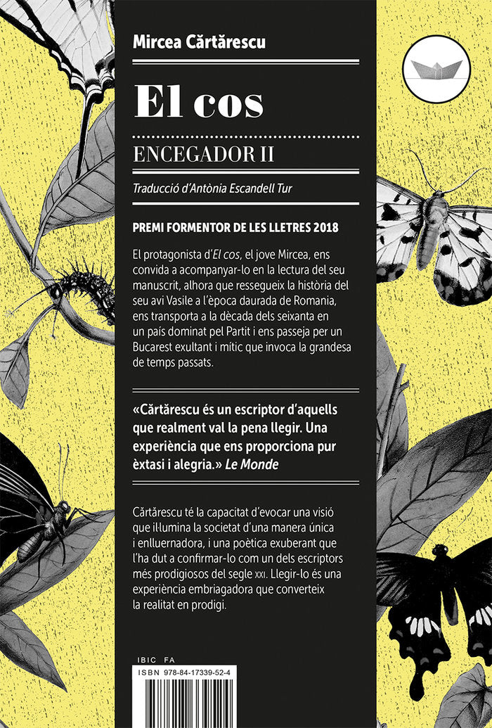 El cos, de Cartarescu, Mircea | portada del libro