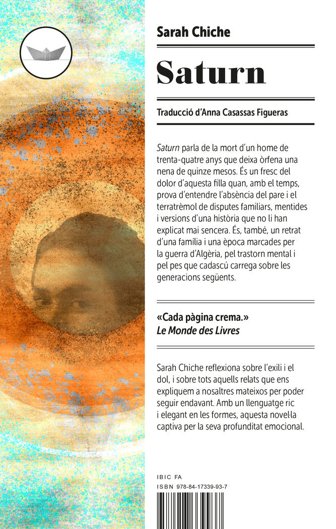 SATURN, de CHICHE, SARAH | portada del libro