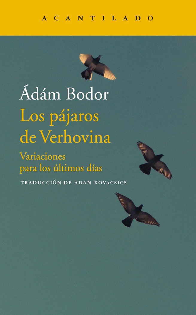 Los pájaros de Verhovina, de Ádám Bodor | portada del libro