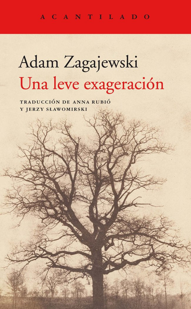 Una leve exageración, de Zagajewski, Adam | portada del libro