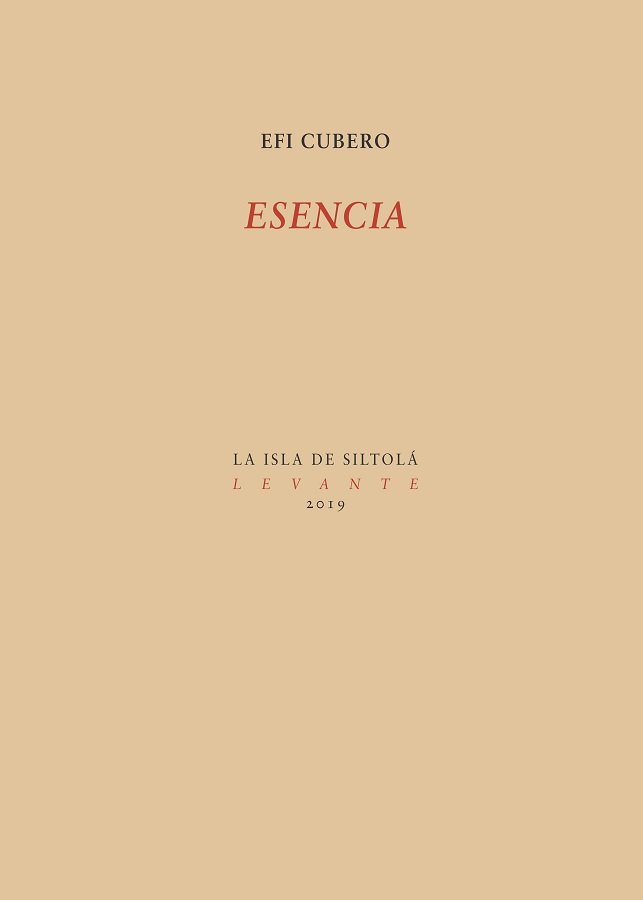 Esencia, de Cubero, Efi | portada del libro