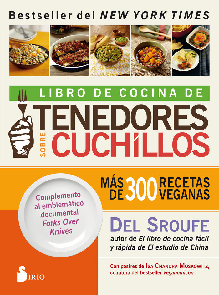 Libro de cocina de tenedores sobre cuchillos, de Sroufe, Del | portada del libro