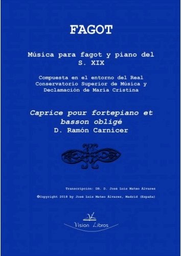 Caprice pour fortepiano et Basson obligé, de Mateo Álvarez, José Luis | portada del libro