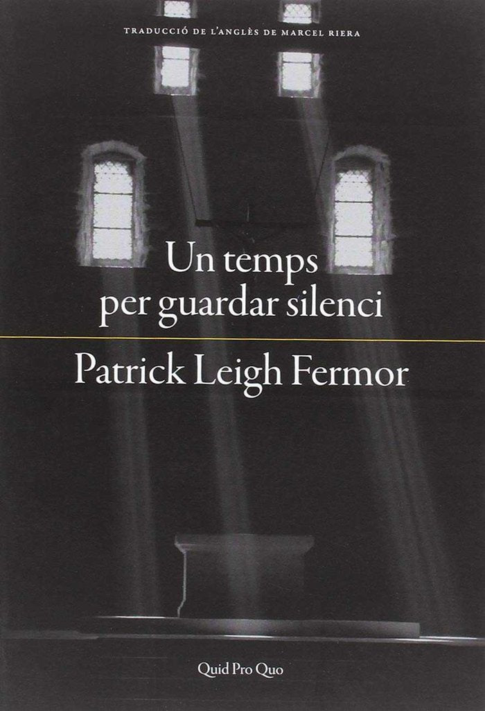 TEMPS PER GUARDAR SILENCI, UN, de Fermor | portada del libro