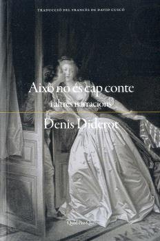 AIXO NO ES CAP CONTE, de DIDEROT, DENIS | portada del libro