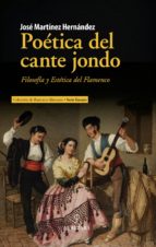 POﾉTICA DEL CANTE JONDO, de José Martínez Hernández | portada del libro