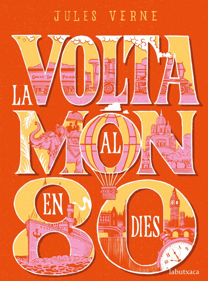 La volta al món en 80 dies, de Verne | portada del libro