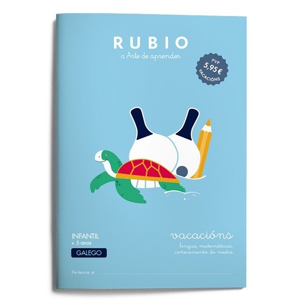Vacacións RUBIO 3º Infantil (galego), de Varios autores | portada del libro