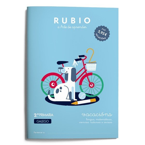 Vacacións RUBIO 2º Primaria (galego), de Varios autores | portada del libro