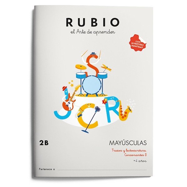 Mayúsculas RUBIO 2B, de Varios autores | portada del libro