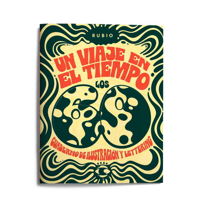 Un viaje en el tiempo: los 60. Cuaderno de ilustración y lettering | portada del libro
