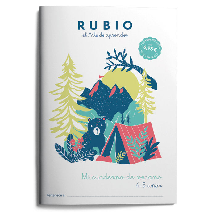 MI CUADERNO DE VERANO RUBIO 4-5 AÑOS | portada del libro