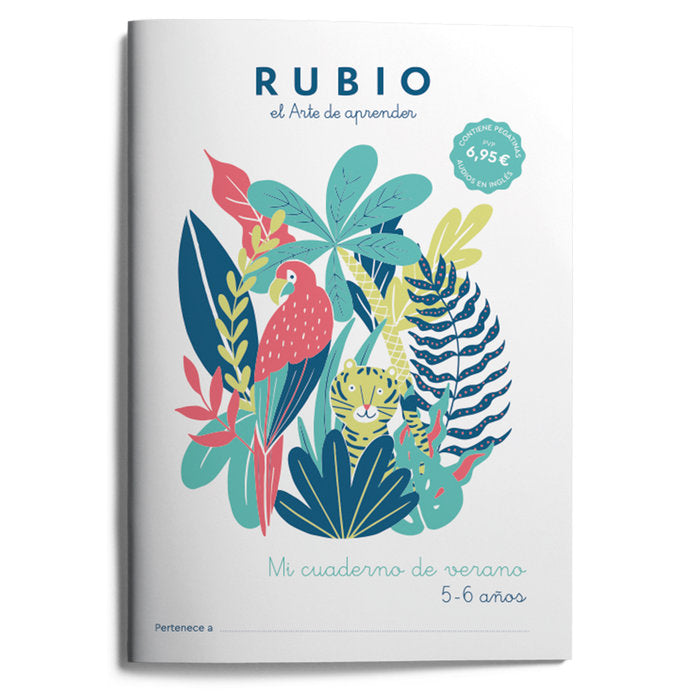 MI CUADERNO DE VERANO RUBIO 5-6 AÑOS | portada del libro