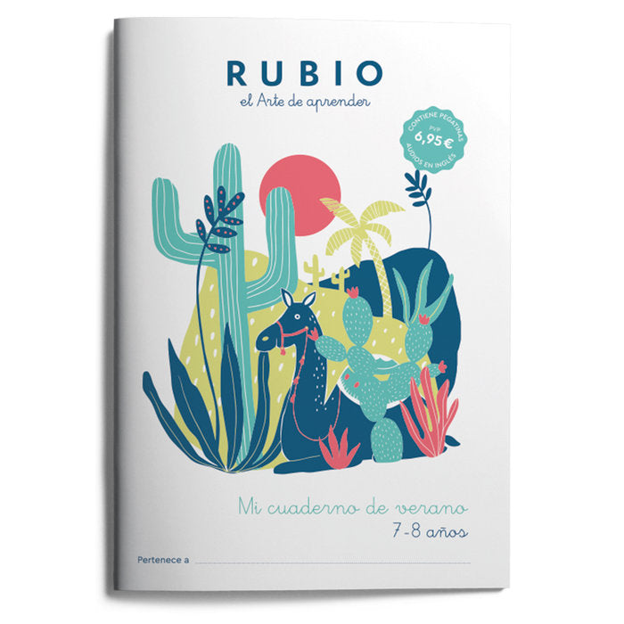 MI CUADERNO DE VERANO RUBIO 7-8 AÑOS | portada del libro